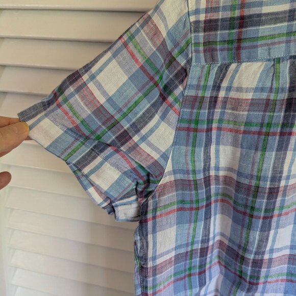 Blouse LL Bean Medium Linen Checked - Picture 6 of 8
